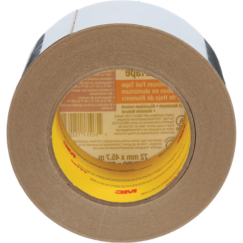 Venture Tape Aluminum Foil Tape, 1.8 mils Thick, 72 mm (3") x 45.7 m (150') Rock Safety Industrial Ltd