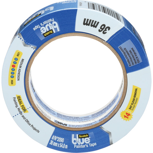 ScotchBlue Original Painter's Tape 2090, 36 mm (1-2/5") x 55 m (180'), Blue Rock Safety Industrial Ltd