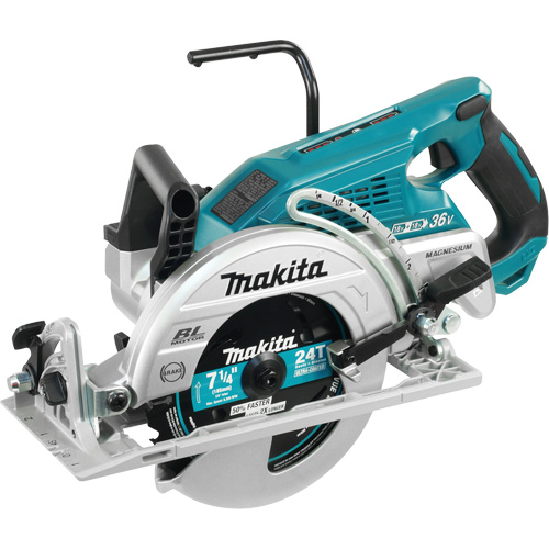 Rear Handle Circular Saw (Tool Only), 7-1/4", 18 V Rock Safety Industrial Ltd