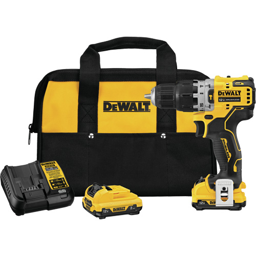 Xtreme Brushless Hammer Drill Kit, 12 V, 3/8", 250 UWO, 0-1500 RPM Rock Safety Industrial Ltd