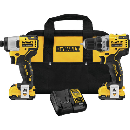 Xtreme Brushless Drill & Impact Driver Kit, Lithium-Ion, 12 V Rock Safety Industrial Ltd