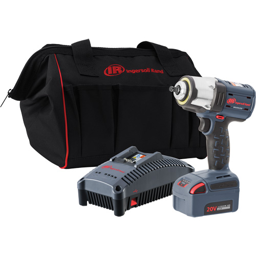 IQv20 Compact Cordless Impact Wrench Kit, 20 V, 3/8" Socket Rock Safety Industrial Ltd