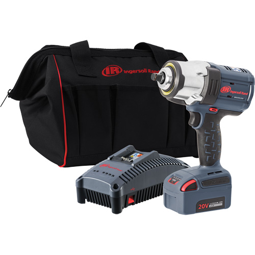 IQv20 High Torque Cordless Impact Wrench Kit, 20 V, 1/2" Socket Rock Safety Industrial Ltd