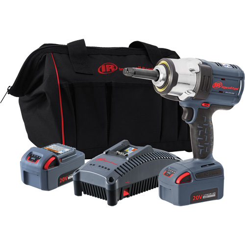 IQv20 Cordless Impact Wrench with 2" Anvil Extension Kit, 20 V, 1/2" Socket Rock Safety Industrial Ltd