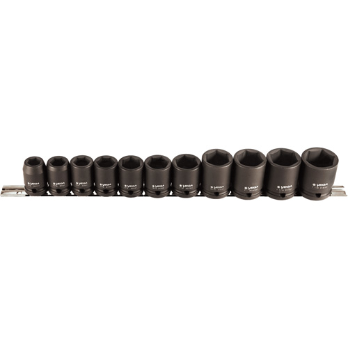 Socket Set, 11 Pcs, Impact, 1/2" Drive Size Rock Safety Industrial Ltd