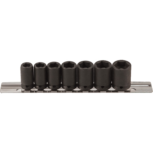 Magnetic Socket Set, 7 Pcs, Impact, 1/4" Drive Size Rock Safety Industrial Ltd