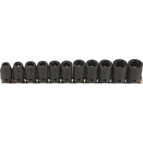 Jeu de douilles magn&eacute;tiques, 11 Mcx, Chocs, Prise de 3/8" Rock Safety Industrial Ltd