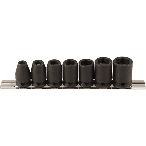 Magnetic Socket Set, 7 Pcs, Impact, 3/8" Drive Size Rock Safety Industrial Ltd