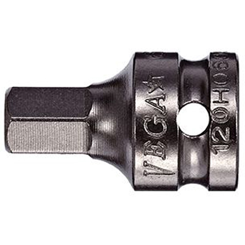 Socket Bit, Hex, 1/8" x 3/4" L, 1/4" Drive Rock Safety Industrial Ltd