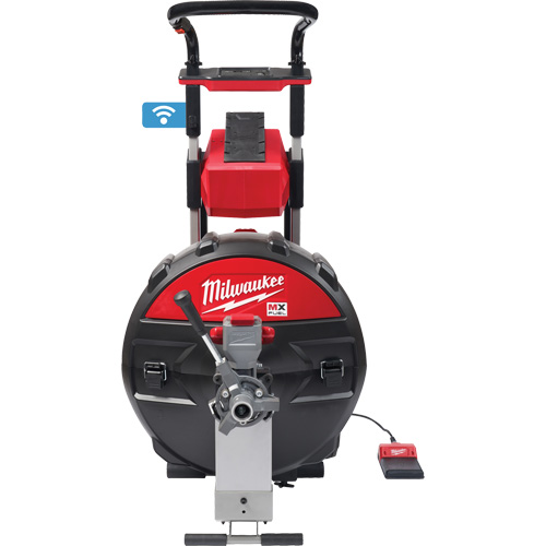 MX Fuel Sewer Drum Machine with PowerTredz, Electric, 5/8" x 100' and 3/4" x 100' Rock Safety Industrial Ltd
