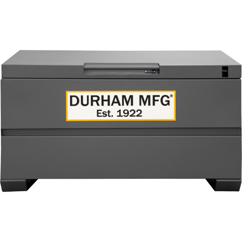 Boîte de rangement pour le chantier, 48" x 24" x 27-13/16", Acier, Gris Rock Safety Industrial Ltd