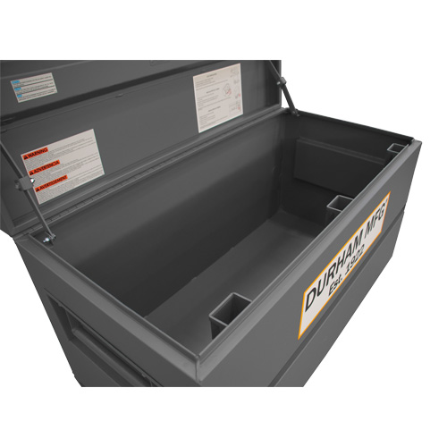 Boîte de rangement pour le chantier, 48" x 24" x 27-13/16", Acier, Gris Rock Safety Industrial Ltd