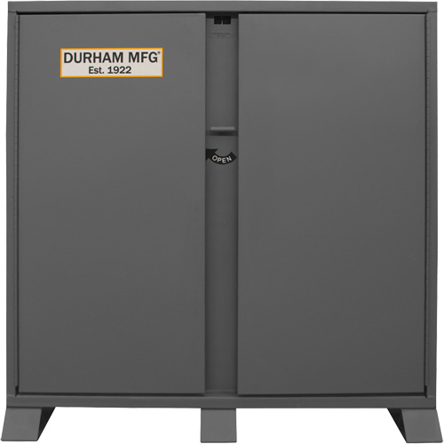 Armoire de rangement avec tablettes pour le chantier, Acier, 47,5 pi³, Gris Rock Safety Industrial Ltd