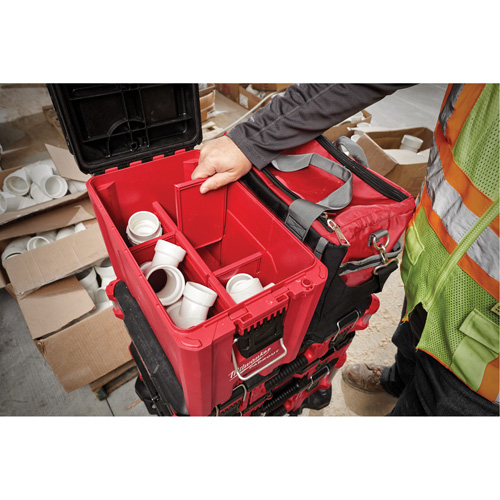 Coffre &agrave; outils compact Packout, 10" x 16-1/5" x 13", Noir/Rouge Rock Safety Industrial Ltd