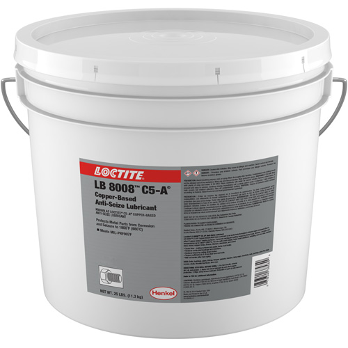 Lubrifiant antiblocage au cuivre LB 8008 C5-A, 25 lb, Seau, 1800°F (982°C) Temp&eacute;rature max. Rock Safety Industrial Ltd