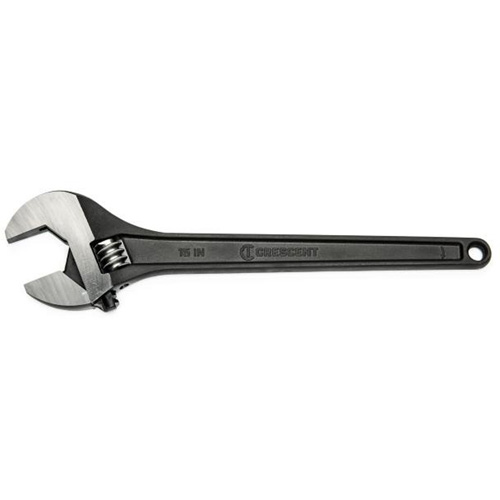 Adjustable Wrench, 15" L, 1-2/3" Max Width, Black Rock Safety Industrial Ltd