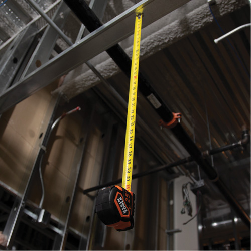 Magnetic Double-Hook Tape Measure, 25', Imperial Graduations Rock Safety Industrial Ltd