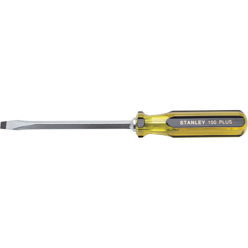 Tournevis pour &eacute;crous &agrave; fente 100 PLUS, Tige de 5/16", Carr&eacute;e, 11-1/8" lo, Prise en Plastique Rock Safety Industrial Ltd