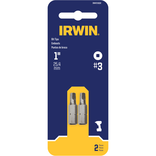 Insert Bits, Square, #3, 1/4" Drive Rock Safety Industrial Ltd