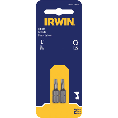 Insert Bits, Torx, T-15, 1/4" Drive Rock Safety Industrial Ltd