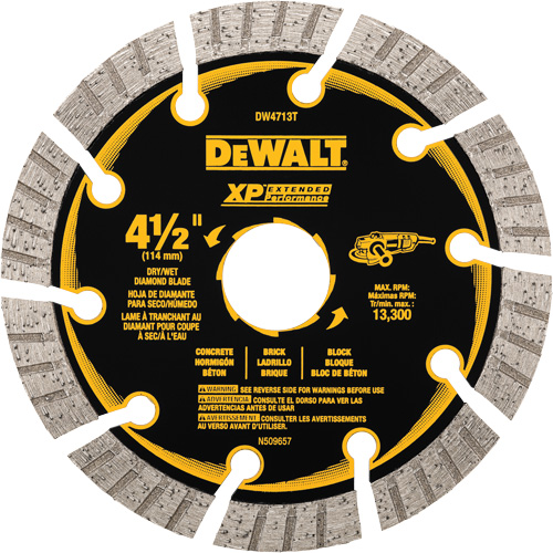 Lame de diamant segment&eacute;e XP Turbo Rock Safety Industrial Ltd