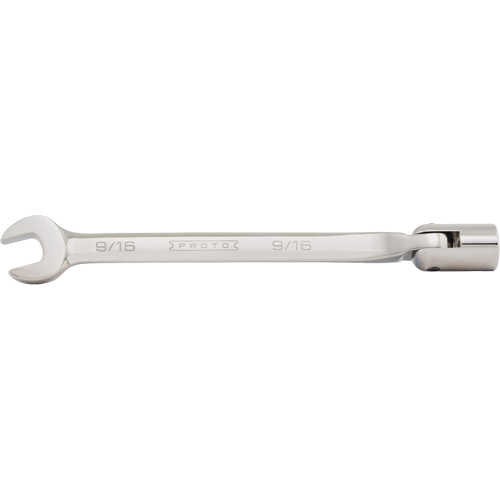 Combination Flex-Head Wrench, 12 Point, 3/8", Satin Finish Rock Safety Industrial Ltd
