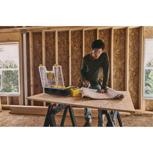 Deep Professional Organizer, 17-1/2" W x 4-1/2" D x 14" H, Black/Yellow Rock Safety Industrial Ltd