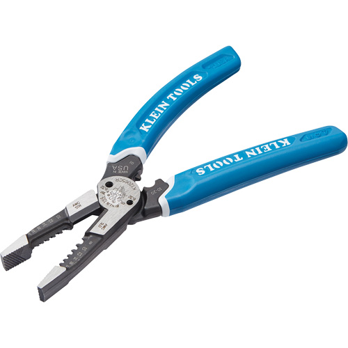 Outil polyvalent Klein-Kurve pour d&eacute;nuder, couper et sertir les fils, 8-1/4" lo, 8 - 20 AWG Rock Safety Industrial Ltd