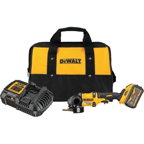 Ensemble de meuleuse sans balai FlexVolt Max avec frein antirecul, Roue de 4-1/2" - 6", 60 V Rock Safety Industrial Ltd