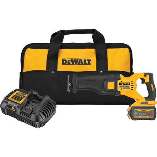 Ensemble de scie alternative sans balai FlexVolt Max, 60 V, Lithium-ion Bloc-pile, 0-3000 coups/min Rock Safety Industrial Ltd