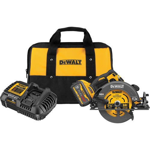 FlexVolt&reg; Max Brushless Circular Saw with Electric Brake Kit, 7-1/4", 60 V Rock Safety Industrial Ltd