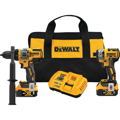 Max* Brushless Cordless Hammer Drill/Driver with Flexvolt Advantage & XR&reg; Impact Driver Kit, Lithium-Ion, 20 V Rock Safety Industrial Ltd