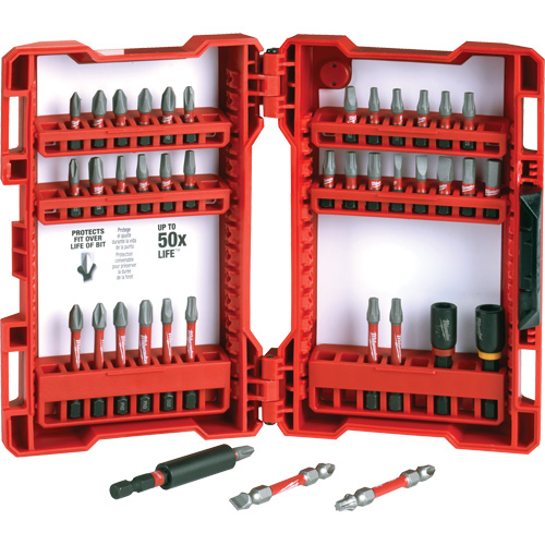 Jeu de 40 embouts de visseuse &agrave; percussion Shockwave Impact-Duty Rock Safety Industrial Ltd