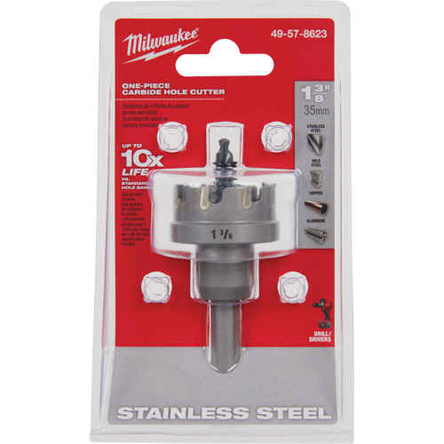 Scies-cloches au carbure monobloc, 1-3/8", Profondeur de la coupe de 3/16" Rock Safety Industrial Ltd