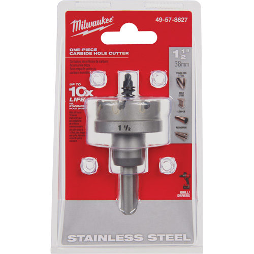 Scies-cloches au carbure monobloc, 1-1/2", Profondeur de la coupe de 3/16" Rock Safety Industrial Ltd