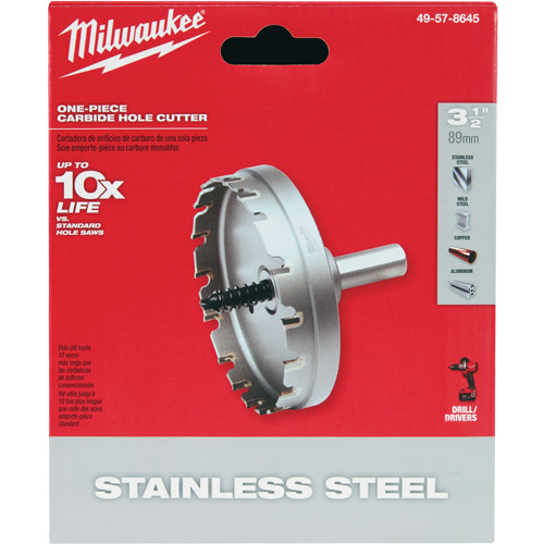 Scies-cloches au carbure monobloc, 3-1/2", Profondeur de la coupe de 3/16" Rock Safety Industrial Ltd