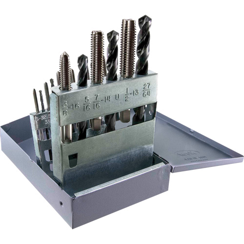 Jeu de tarauds & forets UNC Drillco, 18 morcea Rock Safety Industrial Ltd