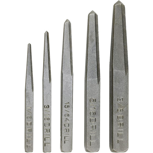 Jeu d'extracteurs &agrave; vis, Acier au chrome, 5 Morceaux Rock Safety Industrial Ltd