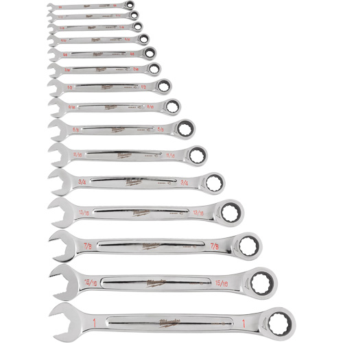 Jeu de cl&eacute;s &agrave; cliquet, Combinaison, 15 morceaux, Imp&eacute;rial Rock Safety Industrial Ltd