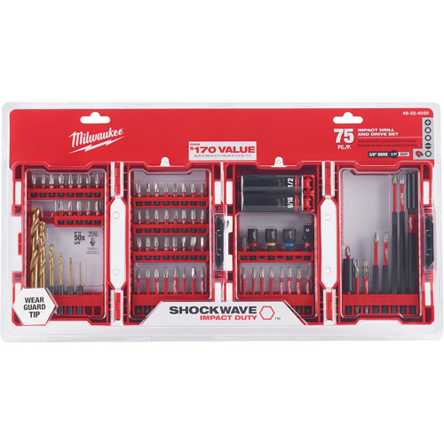 Ensemble de tournevis et perceuse &agrave; chocs Shockwave Rock Safety Industrial Ltd