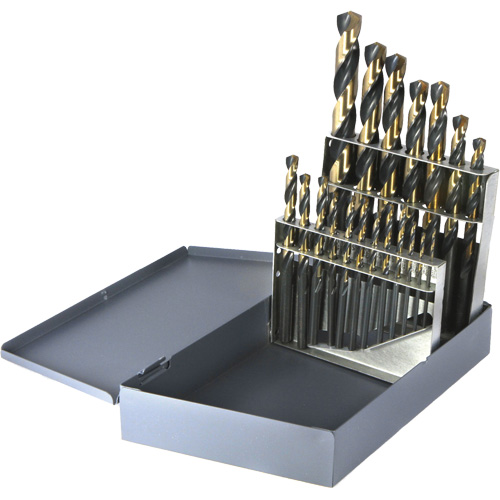 DRILLCO Metric Jobber Length Drill Bit Set, 19 Pieces, High Speed Steel Rock Safety Industrial Ltd
