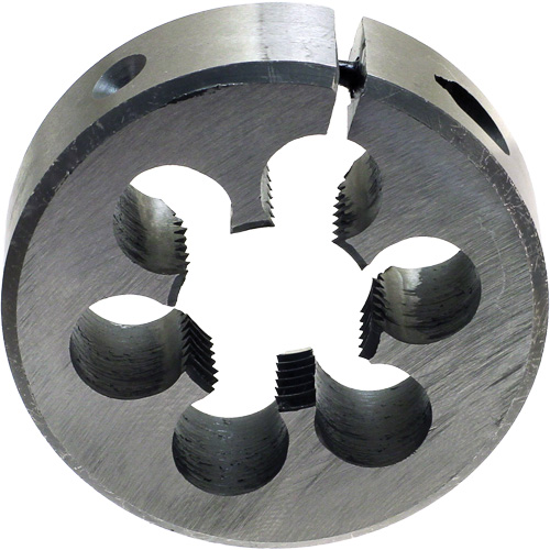 Fili&egrave;re ronde ajustable pour tuyaux Drillco, Filet de 1/4"-18, Acier rapide Rock Safety Industrial Ltd