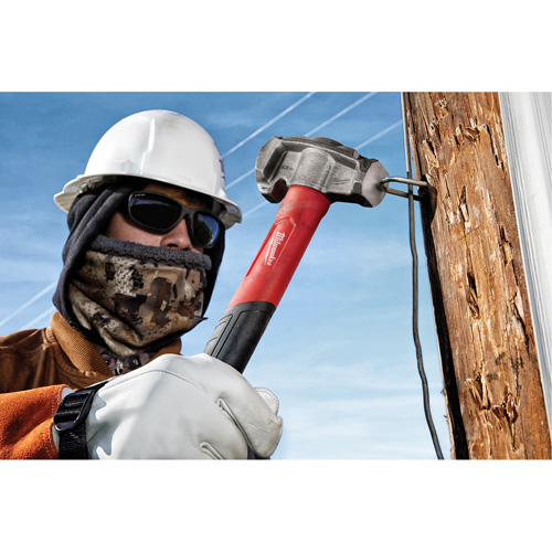 Marteau de monteur de lignes 4-en-1, 32 oz, Prise en Fibre de verre, 15" lo Rock Safety Industrial Ltd