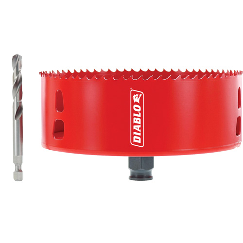 Scie-cloche pour luminaires encastr&eacute;s, 5-3/8", Profondeur de la coupe 1-7/10" Rock Safety Industrial Ltd