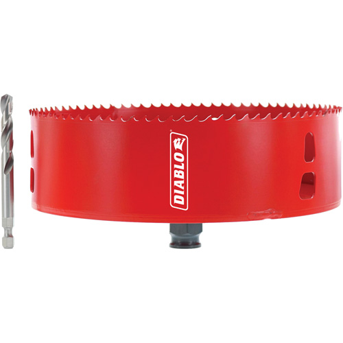 Scie-cloche pour luminaires encastr&eacute;s, 6-3/8", Profondeur de la coupe 1-7/10" Rock Safety Industrial Ltd