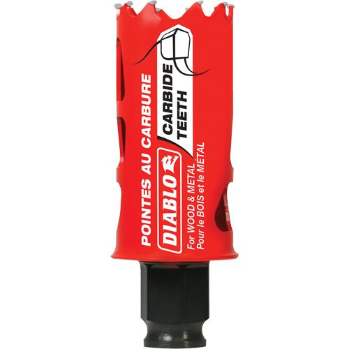 Scie cloche pour bois et m&eacute;tal, 1-1/4", Profondeur de la coupe 2-3/8", Carbure Rock Safety Industrial Ltd