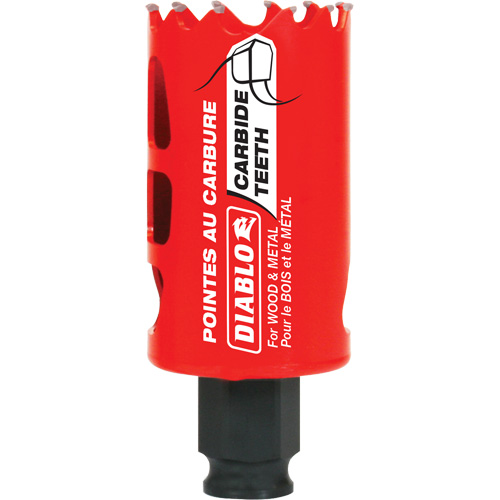 Scie cloche pour bois et m&eacute;tal, 1-1/2", Profondeur de la coupe 2-3/8", Carbure Rock Safety Industrial Ltd