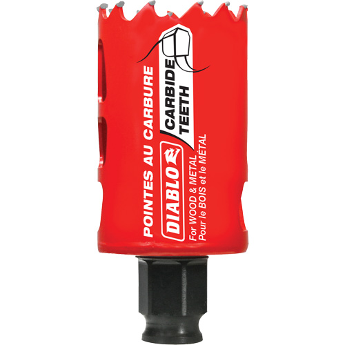 Scie cloche pour bois et m&eacute;tal, 1-5/8", Profondeur de la coupe 2-3/8", Carbure Rock Safety Industrial Ltd