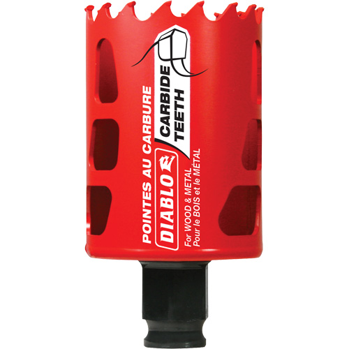 Scie cloche pour bois et m&eacute;tal, 1-7/8", Profondeur de la coupe 2-3/8", Carbure Rock Safety Industrial Ltd