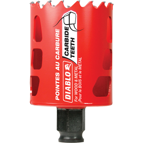 Wood & Metal Hole Saw, 2", 2-3/8" Depth of Cut, Carbide Rock Safety Industrial Ltd